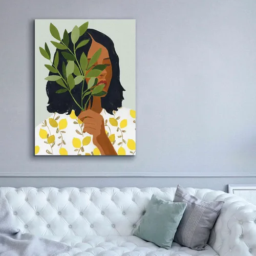 Miniatura 5 de Epic Graffiti 'Botany Portrait I' de Victoria Barnes, lienzo giclée, arte de pared, 40 x 54 pulgadas