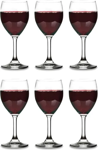 Miniatura 8 de Vikko Copas de vino de 8.5 onzas, juego de 12 copas de vino pequeñas, para vino tinto y blanco con tallo, vidrio transparente para vino, vidrio