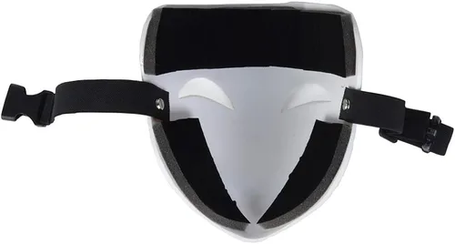 Miniatura 6 de Tkieio Máscara de cosplay de cara sonriente, accesorio de resina blanca para Halloween