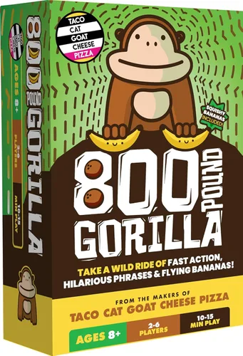 Juego de Mesa 800 Pound Gorilla de Taco Cat Goat Cheese Pizza - Divertido Juego de Cartas Familiar para Niños y Adultos – Ideal para Noche de Juegos