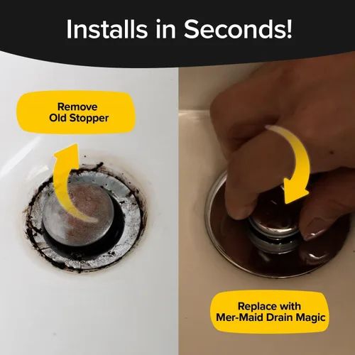 Miniatura 4 de Mer-Maid Drain Magic Tapón universal para fregadero extra resistente, como se ve en la TV, reemplaza instantáneamente los tapones rotos o faltantes