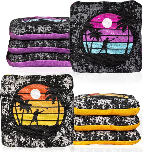 Miniatura 16 de Play Platoon Tournament Series Bolsas de Cornhole - Bolsas de Estilo Profesional de Doble Cara con Lado Resbaladizo y Pegajoso - Juego de 8