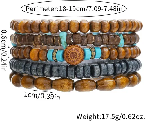 Miniatura 6 de Gothic Bracelet Adjustable Punk Braided Multilayer Grunge Set Beaded Bracelets Emo Metal Cuff Wrap Bracelets Stackable Meaningful Gift
