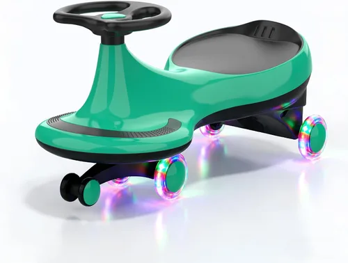 Miniatura 10 de Coche Cebra, Ruedas LED Intermitentes, Vehículo de Montar con Movimiento de Giro, Giro y Balanceo para Niños y Niñas, Sin Baterías, Engranajes