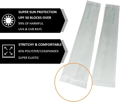 Miniatura 8 de ROCKBROS Mangas de protección solar para brazos, enfriamiento, correr, golf, pesca, ciclismo, mangas para brazos