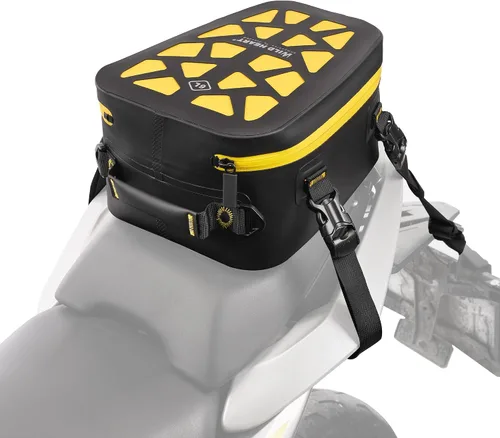 WILD HEART Bolsa de cola de motocicleta/bolsa de tanque impermeable multifuncional asiento trasero equipaje bolsas de sillín para motocicleta (hueco