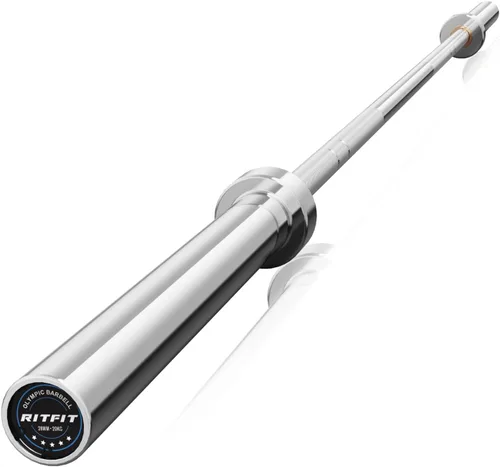 Miniatura 25 de RitFit Elite - Barra olímpica de 7 pies, robusta barra de 45 libras para levantamiento de pesas y levantamiento de potencia, barra olímpica superior
