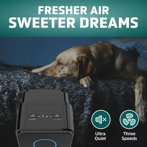 Miniatura 3 de GermGuardian AC4300 3-n-1 True - Filtro HEPA purificador de aire para casa, UVC, purificador de aire para habitaciones completas para alergias