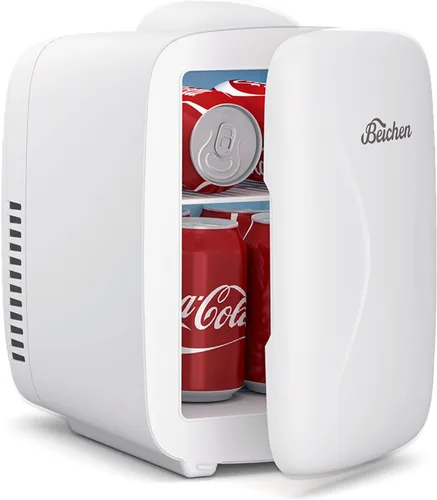 Miniatura 7 de BEICHEN Mini refrigerador [actualización], refrigerador pequeño de enfriamiento rápido de 4 litros/6 latas, refrigerador para el cuidado de la piel