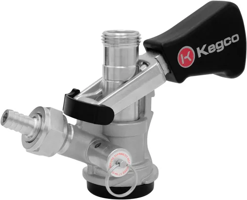 Kegco KTS98S-W Mango ergonómico con cuerpo inoxidable y sonda Sistema de acoplamiento de cerveza de barril europeo, acero inoxidable