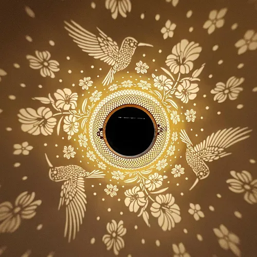 Miniatura 4 de Faroles solares para exteriores impermeables con diseño de colibrí para jardín, regalos de cumpleaños para mujeres, mamá, abuela, luces solares