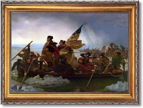 Miniatura 11 de George Washington Cruzando el Delaware Póster - Pósteres de la Guerra Revolucionaria, Arte de Pared Clásico Retro, Historia, Impresión en Lienzo