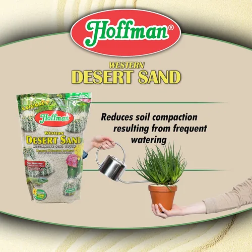 Miniatura 5 de Hoffman Western Desert Sand - Cubierta decorativa de suelo para plantas en macetas o camas, 2 cuartos secos