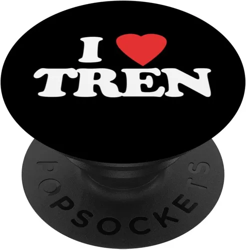I Love Tren - Funny Bodybuilder Weightlifting Workout Gym PopSockets Swappable PopGrip