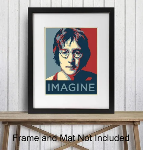 Miniatura 2 de John Lennon Imagine - Póster fotográfico contemporáneo de 8 x 10 pulgadas, regalo para fanáticos de la música de los Beatles, decoración original