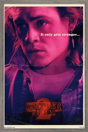 Miniatura 11 de Trends International Netflix Stranger Things: Season 2 - Póster de Billy Wall, 14.725 x 22.375 pulgadas, versión enmarcada de madera de granero