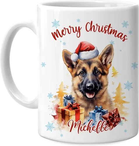 Miniatura 31 de Hyturtle Regalos personalizados para amantes de los osos – Taza de café de cerámica con nombre personalizado de oso con sombrero de Papá Noel