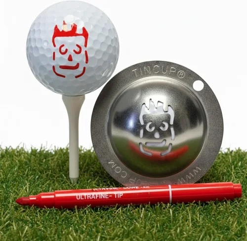 Miniatura 6 de Tin Cup Plantilla de marcador de pelota de golf, herramienta de personalización premium para golfistas, marcador de pelota de diseño personalizado