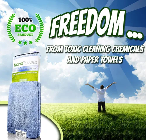 Miniatura 2 de Nano Towels - Las increíbles toallitas ecológicas que limpian y hacen brillar prácticamente cualquier superficie con solo agua. No más toallas