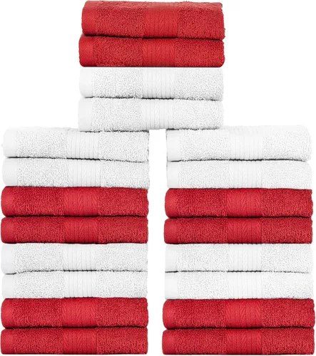 Miniatura 58 de Ample Decor Juego de 12 toallas de baño de 600 GSM, 100% algodón, 4 toallas de baño, 4 toallas de mano, 4 paños de lavado, absorbentes y suaves