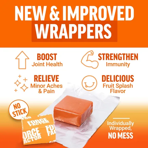 Miniatura 4 de FORCE FACTOR Mejor suplemento de cúrcuma 400mg con pimienta negra y jengibre, apoyo articular de fuerza extra, absorción superior, como gomitas
