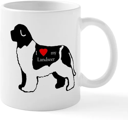 Miniatura 38 de CafePress Newfoundland Dog Drool Zone Taza de café de cerámica de 11 oz (11.0 fl oz)