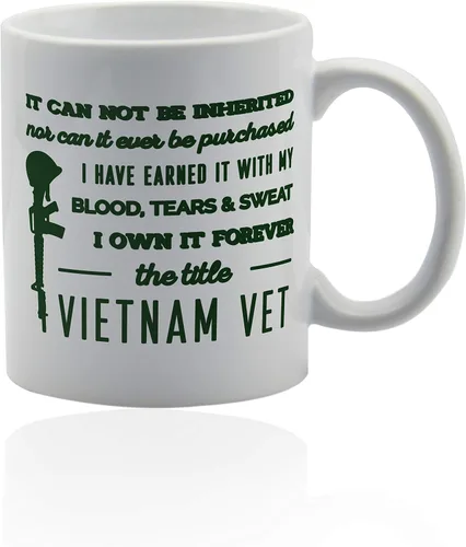 Miniatura 12 de Taza de café de veterano de Vietnam de 11 oz.