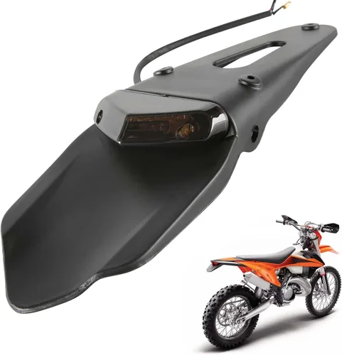 Miniatura 9 de Luz trasera LED roja de montaje en guardabarros trasero, lámpara de freno, señales de giro, luz de placa de matrícula para motocicleta todoterreno
