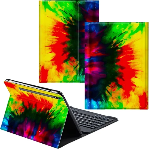 Miniatura 53 de Funda para Samsung Galaxy Tab S6 Lite 2022/2020 Teclado Inalámbrico Desmontable y Cubierta De Soporte De Cuero PU Funda Protectora Para Samsung
