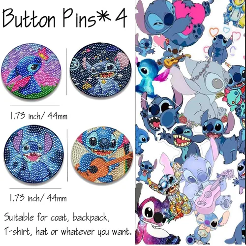 Miniatura 4 de Stitch Merchandise Stuff Gift Set, Stitch Anime Drawstring Bag, Keychain, Keychain Lanyard, Purse, Bracelets