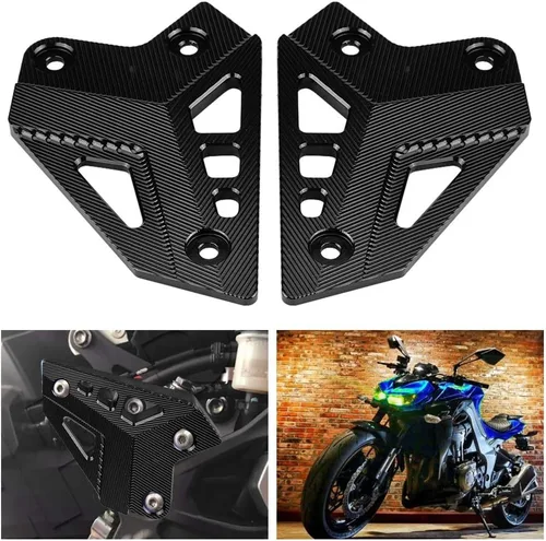 Miniatura 2 de Reposapiés Pie Peg Protector Talón Protector para Kawasaki Z900 2017-(negro)