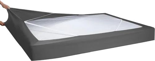 Miniatura 11 de Elegant Comfort Funda de somier, cómoda y elástica en 4 direcciones, alternativa de punto para falda de cama, ultrasuave, sin arrugas, individual