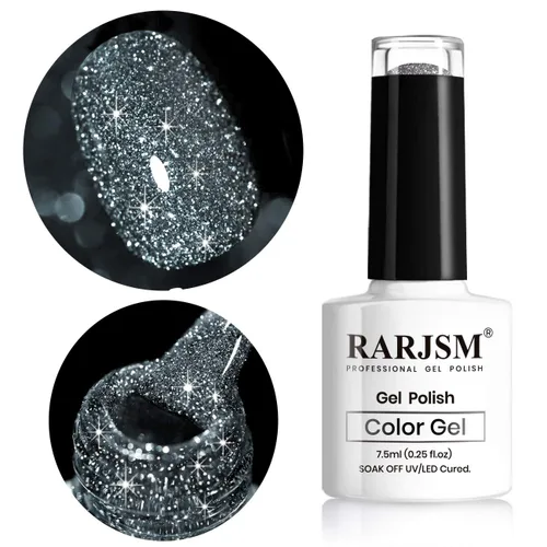 Miniatura 29 de RARJSM - Esmalte de uñas de gel con purpurina, de color verde oliva, brillante y brillante, para manicura DIY y salón de uñas, requiere secado