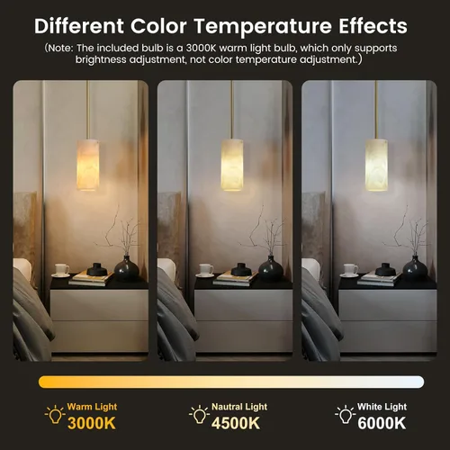 Miniatura 7 de Juego de 2 luces colgantes de alabastro para isla de cocina, juego de 2 luces colgantes de mármol de latón, ajustables, doradas, modernas