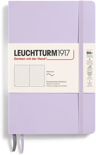 Miniatura 23 de LEUCHTTURM1917 - Cuaderno de tapa blanda de tapa blanda B6+ - 123 páginas numeradas para escribir y escribir en diario (Doted, Sage)