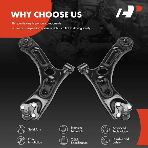 Miniatura 6 de A-Premium 2 brazos de control delanteros inferiores, con rótula y buje, compatibles con Hyundai Sonata 2015, Tucson 2016-2021, Kia Optima 2016-2020