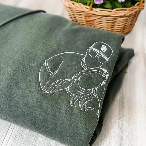 Miniatura 2 de GODMERCH Sudaderas con capucha con fotos personalizadas, sudaderas con capucha bordada personalizada, regalos personalizados para hombres, regalos