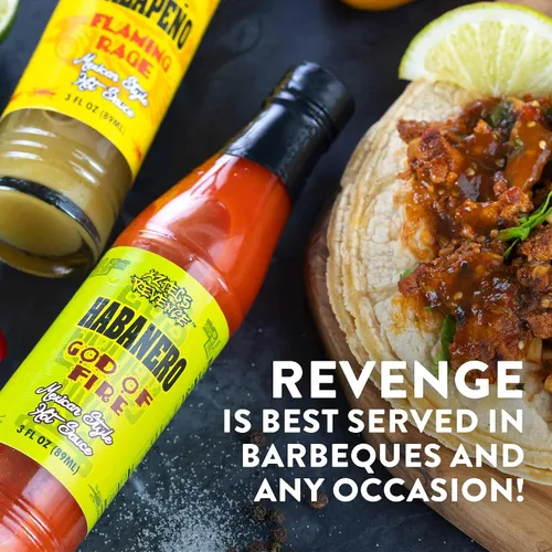 Miniatura 5 de Set de regalo de variedad de salsa picante estilo mexicano Aztecs Revenge - 10 botellas de salsa picante
