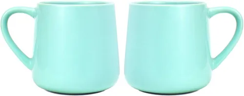 Miniatura 20 de Bosmarlin Juego de 2 tazas de café de cerámica brillante, taza de té para oficina y hogar, 18 onzas, adecuadas para lavavajillas y microondas