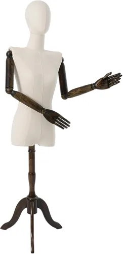 Forma de vestido de maniquí femenino, 61.02-78.74 pulgadas de altura ajustable, soporte de cuerpo con cabeza, maniquí minorista con base triangular