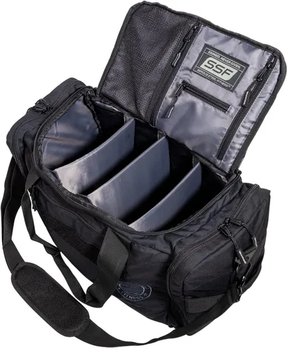 Serious Steel Fitness Bolsa de gimnasio Bolsa de lona de nailon 1000D Resistente, Negro -, Bolsa para zapatillas (utilidad)