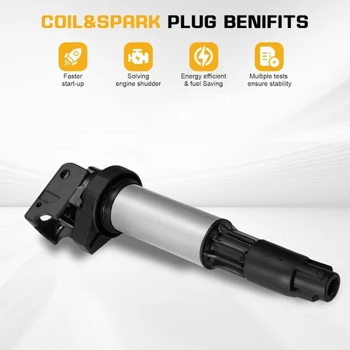 Miniatura 4 de QYL Paquete de 6 bobinas de encendido compatibles con BMW 120I 320I 325CI 325XI 325I 330I 330XI 530I 545I 550I 645CI 745I 745LI X5 Z4 760LI M3 Z3