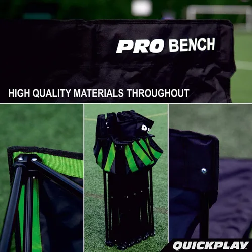 Miniatura 6 de QUICKPLAY PRO - Banco plegable portátil – Disponible en 4, 6 y 9 asientos y refugio de 6 asientos Asientos resistentes y de instalación rápida