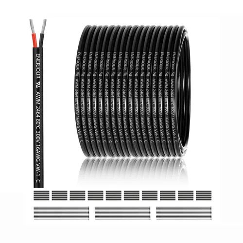 Miniatura 31 de Cable eléctrico de calibre 12 y 2 conductores de 25 pies, cable de 12 AWG UL 2464 de 2 hilos de cobre estañado trenzado en PVC de calibre 12/2