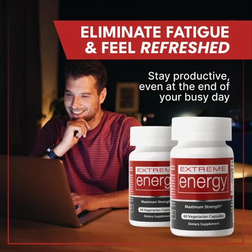 Miniatura 4 de Herbal Nitro Píldoras de energía extrema – Aumento de 6 a 10 horas, sin choques ni nerviosismo, suplemento energético natural de máxima fuerza