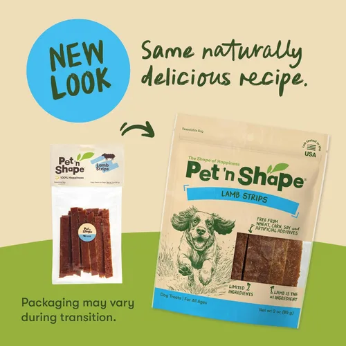 Miniatura 3 de Pet 'n Shape Golosinas para perros de cordero Jerky - 9 onzas