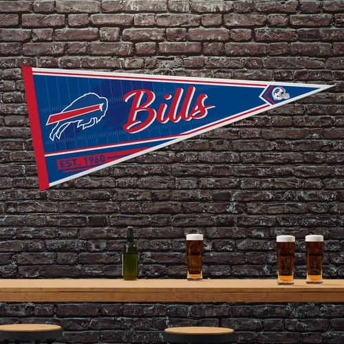 Miniatura 2 de Rico Industries NFL Football Classic - Banderín de fieltro de 12 x 30 pulgadas para decoración de pared, ideal para el hogar, dormitorio, decoración