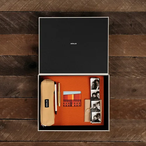 Miniatura 4 de Kolo Havana Archival - Caja de almacenamiento de fotos, grande, color platino Platinado