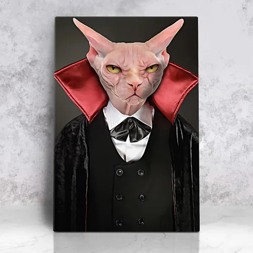 Miniatura 40 de Awesometik Impresión en Lienzo Personalizada Retrato Real de Mascota a partir de Foto, Retrato Renacentista Personalizado, Retratos, Retratos 25 El