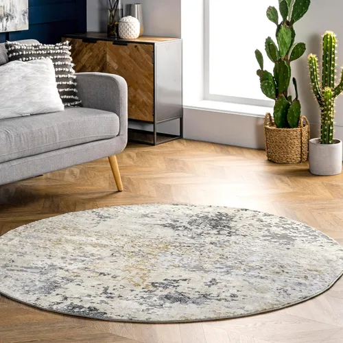 Miniatura 11 de nuLOOM Chastin - Alfombra abstracta moderna de 5 x 8 pies, moderna/contemporánea, beige/gris, para sala de estar, dormitorio, comedor, cocina